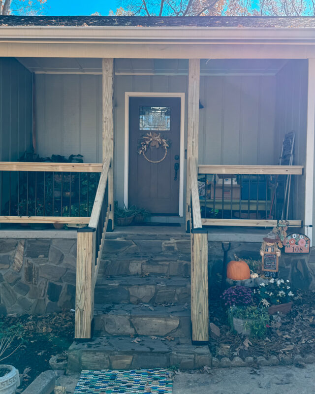 Front Porch Railing Refresh — Handy Human project